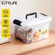 Citylife 5L/8L Stackable Storage Box Plastic Storage Box Organizer Large Capacity Container With Han