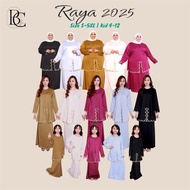 S-5XL Raya 2025 Kurung Morden Grace scalup baju raya set ibu dan anak margendi nude gold green ice b