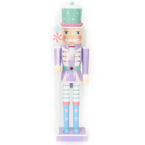 Christmas Wood Nutcrackers Soldier Ornament 25cm Children New Year Present