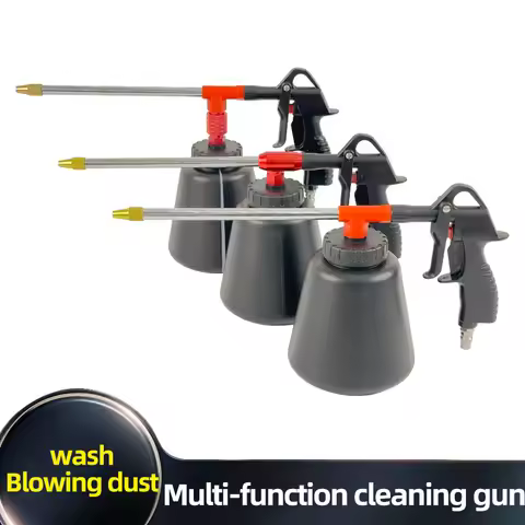 Pneumatic high-pressure cleaning gun spray gun car wash engine oil oil water air dual adjustable air