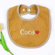 (EMBROIDERED BABY'S NAME) Baby bibs, bibs, baby bibs, newborn baby bibs, company clearance