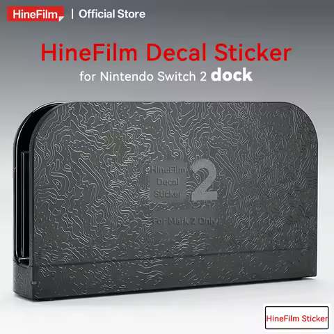 Hinefilm Skin for Nintendo Switch 2 Dock Protective Decal Skin for Switch2 Dock Protector Cover Film