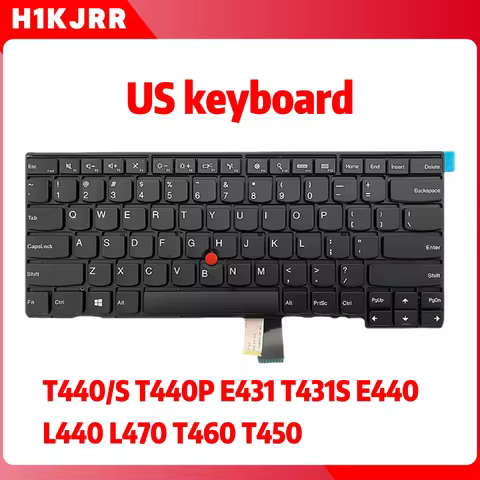 Replacement Keyboard for Lenovo ThinkPad T440/T440S/T440P T450/T450S T460 E431/E440 L440/L470 - US L