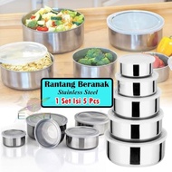 BEST DEALS STAINLESS STEEL 5-LAYER STACKING BOX STAINLESSS PROTECT BOX STACKING LUNCH BOX