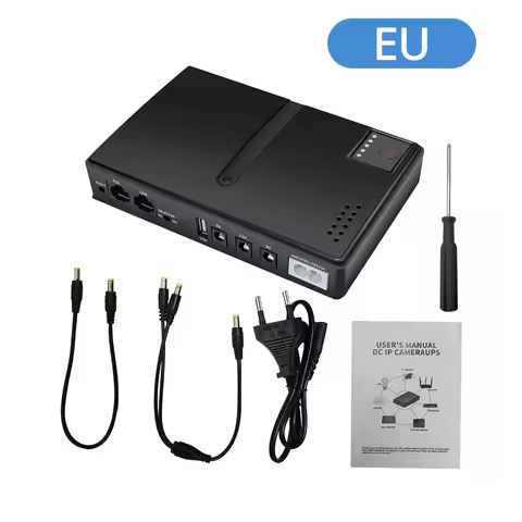 UPS Uninterruptible Power Supply 1018L 5V 9V 12V Backup DC For WIFI Router Phone 50-60Hz 36W Stable 