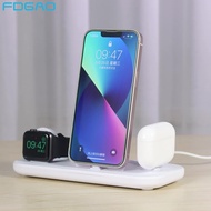 ✖☃ 3 in 1 Wireless Charger Pad Stand For iPhone 14 13 12 11 Apple Watch Fast Charging Dock Station for Airpods IWatch Phone Holder