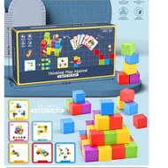 Rubik's Cube Die Die Le Puzzle Board Game Logical Thinking Battle Rainbow Cube Building Block Arithm