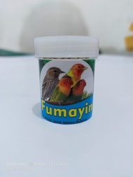 1 botol biji fumayin super pakan doping lovebird kenari blackstroat penggacor instan