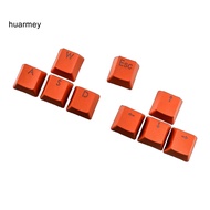 HUARMEY 9Pcs Backlight Solid Color PBT Keycaps Replacement Mechanical Keyboard Accessory