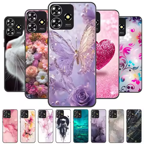 For ZTE Axon 50 Lite Case Marble Soft Matte Silicone Back Cover For ZTE Blade A73 4G A 73 V50 Smart 