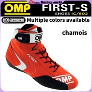 Yyaoc®Omp racing shoes professional driving shoes kart shoes FIA certified all-leather driving shoes