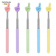 BYTEZY Finger Reading Sticks, Telescopic Rod Finger Design Teaching Pointer, Durable Stainless Steel