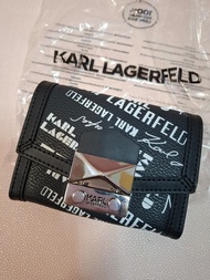 Karl Lagerfeld 老佛爺 黑色錢包銀包