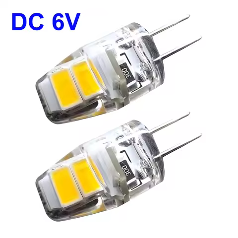 2-Piece 6V LED Microscope Bulb Light 1W Bi-pin MR11 GZ4 GU4 Professional Light Equipment Indicator S