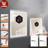 A4 magnetic photo frame/magnetic wall photo frame, acrylic high definition transparent display frame