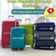 Terbaru Koper Polo Classic Original Sydney Series 20 & 24 Inch Expandable Tsa 100% Ori