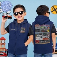 Children's Zipper Vest Train Locomotive CC 20183 KAI Children's Jacket Vest KAI Locomotive Train Fre