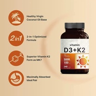 Vitamin D3+K2Capsule Vitamin D3+K2capsules60Granule/bottle[yfy]