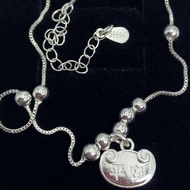 Ready Stock Ping An Suo Charms Anklet S999 Silver  現貨 平安鎖腳鍊 S999 銀