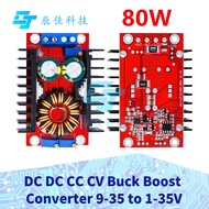 DC DC CC CV Buck Boost Converter 9-35 to 1-35V 80W Buck Booster DC Step Down Step Up Adapter Module 