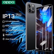 IP13 Pro 6.8 inci hp baharu telefon bimbit android 5G asal 16GB+512GB Dual SIM Kad Waranti rasmi Gudang Telefon Pintar membersihkan telefon bimbit murah