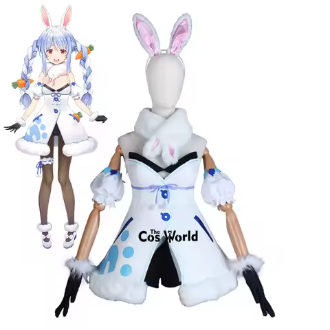 Japanese Anime Cosplay Japanese Virtual YouTuber Vtuber Hololive Usada Pekora Outfits Anime Customiz