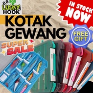 Manual Insert Fishing Tackle Box  Multi-Functional Lure Storage Box for Pancing Kotak gewang pancing