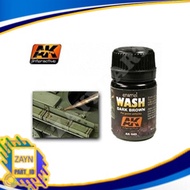 AK 045 - DARK BROWN WASH - Military Kit Model