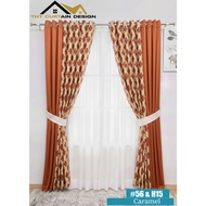 Iris 56# Curtain | Hebe H15 Curtain | Mix Semi Blackout Polyester Ready Made Soft Touch Hook Eyelet 