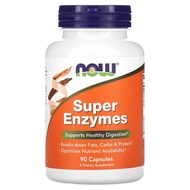 พร้อมส่ง NOW Foods Super Enzymes 90 180 Capsules เอนไซม์ช่วยย่อย