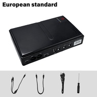 DC1018L UPS Uninterruptible Power Supply 5V-12V Output 18650 Replaceable Battery for Router NAS Mode