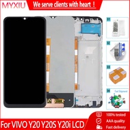 Original 6.51" For Vivo Y20 Y20i Y20S LCD Display Touch Screen With Frame Digitizer Replacement For 