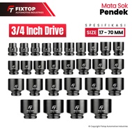 MATA FIXTOP 3/ 4 Inch Impact Socket Wrench 17mm - 70mm CR-MO