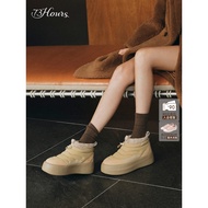 73hours Women's Shoes Warm Front Tuning Winter New Stylefrench styleThick-Soled Fluffy Snow Boots Wa
