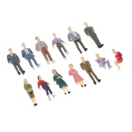 [mfnpqcn] 13 Human Figures, 1:50 Scale Model Trains, Architecture, People, Numbers, Tiny People And 