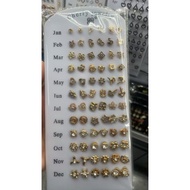 36paris/pad gold Mixed design Metal earring with diamond earring earring for women gold earring