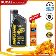 DUCAL 4T Fully Synthetic 10W40 SN/MA2 1L Motorcycle Engine Oil (FREE GIFT) Minyak Hitam Motosikal 10W40 (LC135 Y15 LAGEN