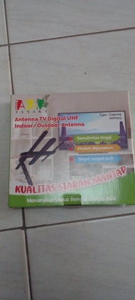 Antena Digital Capung Mini Cabe Rawit Free Kabel 15M Indoor/Outdoor UHF Komponen & Aksesoris Elektro