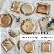 BOW JEWELLERY TRAY RESIN STORAGE VINTAGE JEWELRY PLATE PHOTOGRAPHY PROPS