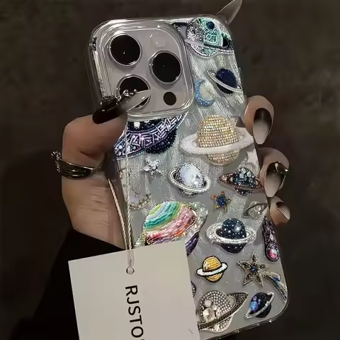 Colorful Braided Planet Phone Case for Oppo Reno13 Reno12 Reno11 Reno10 Reno8 Reno7 Reno6 Z F T Pro 