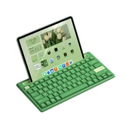 TISHLED Bluetooth Keyboard with Integrated Stand for iPad & iPhone, 75% Compact Silent 79 Keys, 2 AA