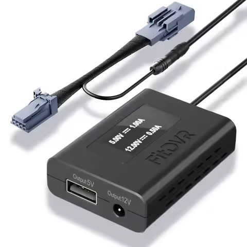 FitDVR Dash Camera Power Adapter (4-Pin) for Renault Master 4, Renault 5, LED display, Car Camera Ac