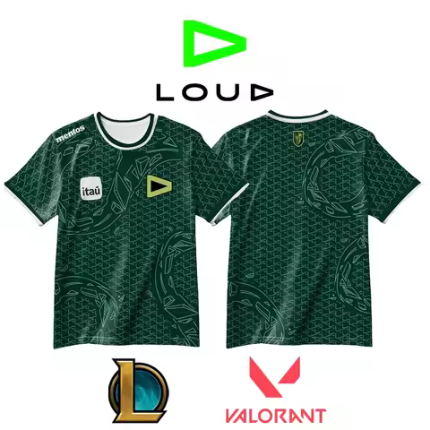 LOUD Esports Club New Uniforms Jersey League Of Legends Valorant Esports Player Training Tops Men's 