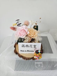 永生花招財貓名片座 開幕花禮 祝賀花禮