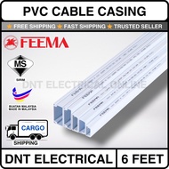 (Ready Stock) 6FEET / 182CM PVC Wire Casing , Electrical Casing , Wire Trunking , Wire Cable PVC Ele