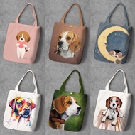 Lu Group 2025 Shopping Bag Beagle (Beagle) Beagle Beagle Beagle Shoulder Bag Student Canvas Bag