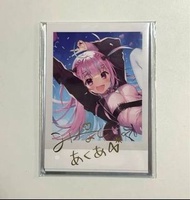 [現貨] HOLOLIVE 湊阿庫婭 生日紀念2022 複製簽名 即影即有風卡片