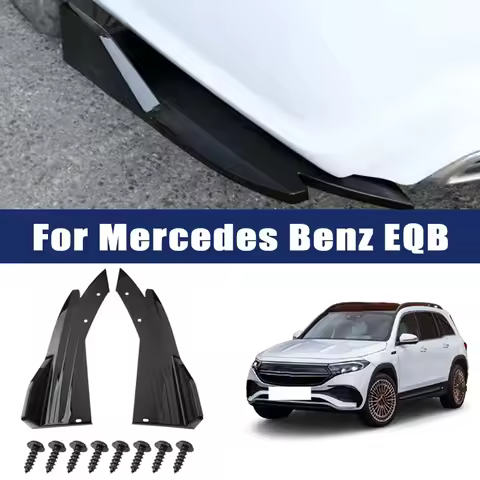 2pcs Rear Bumper Lip Diffuser Splitter Canard Protector Front Spoiler Body Kit For Mercedes Benz EQB