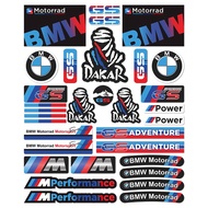 For BMW GS Waterproof Sunscreen Reflective Car Stickers BMW Logo Stickers Scratch Shielding Helmet Stickers