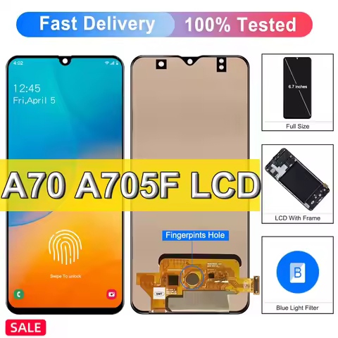 6.7" Super AMOLED For Samsung Galaxy A70 LCD Display Touch Screen Replacement For Galaxy A70 A705F A